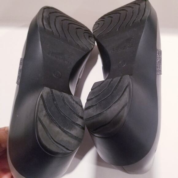 Dansko Leather Slip on Clogs - Picture 12 of 13